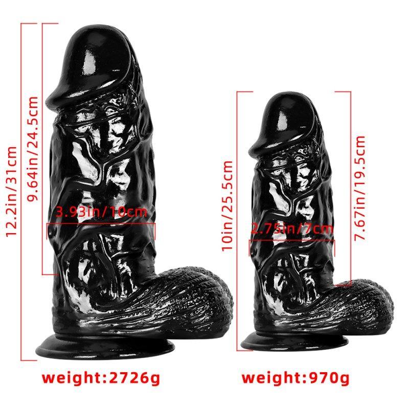 Black Big Mac Dildo - M