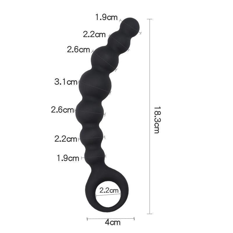 Butt Plug Anal Beads with Safe Pull Ring